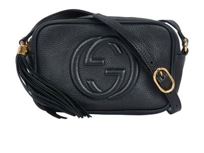 Small Soho Disco Crossbody, &pound;550, Handbags, Black, Leather, Front view